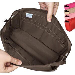 5395 Exclusive Zippered Purse Organizer Insert Handbags, Shaper
